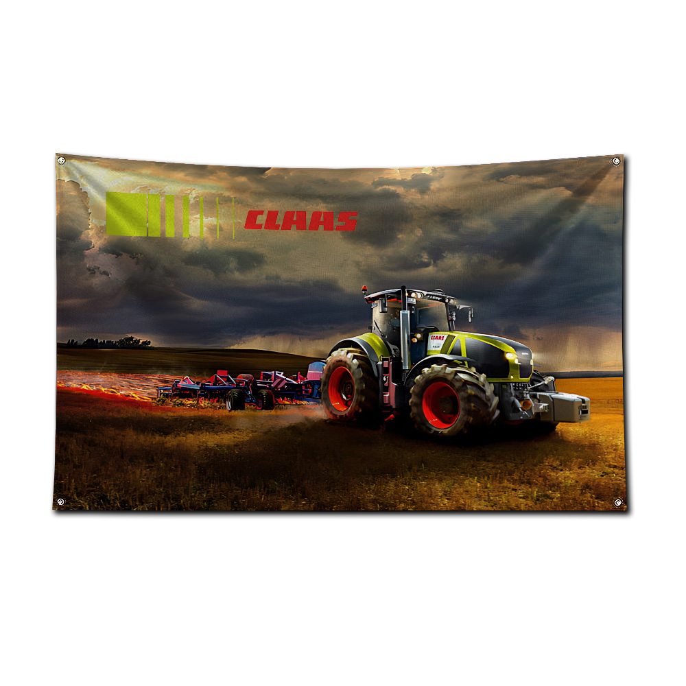 Bandiera per Trattore e Mietit - Farming Agriculture Logo recensione e prezzo